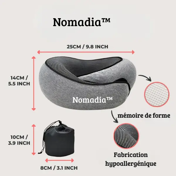 Nomad -L’Oreiller Ergonomique 360°